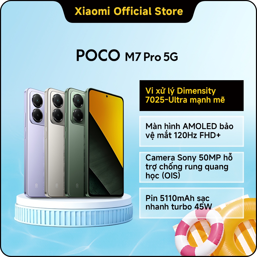 Poco M7 Pro (8+256GB) |  Vi xử lý Dimensity 7025-Ultra mạnh mẽ | Bộ vi xử lý 5G 6nm mạnh mẽ và hiệu 