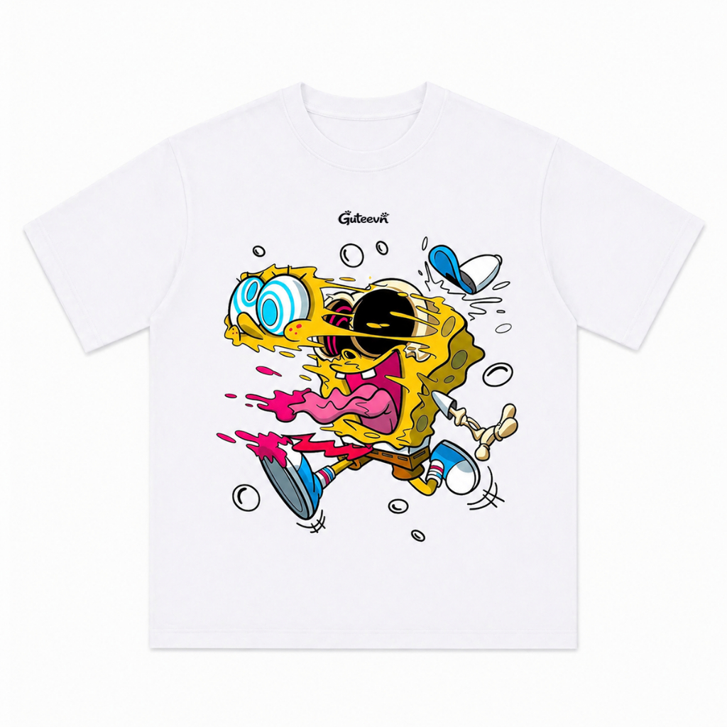 Áo Thun GuTee In Hình "SpongeBob" Form Unisex - AT06