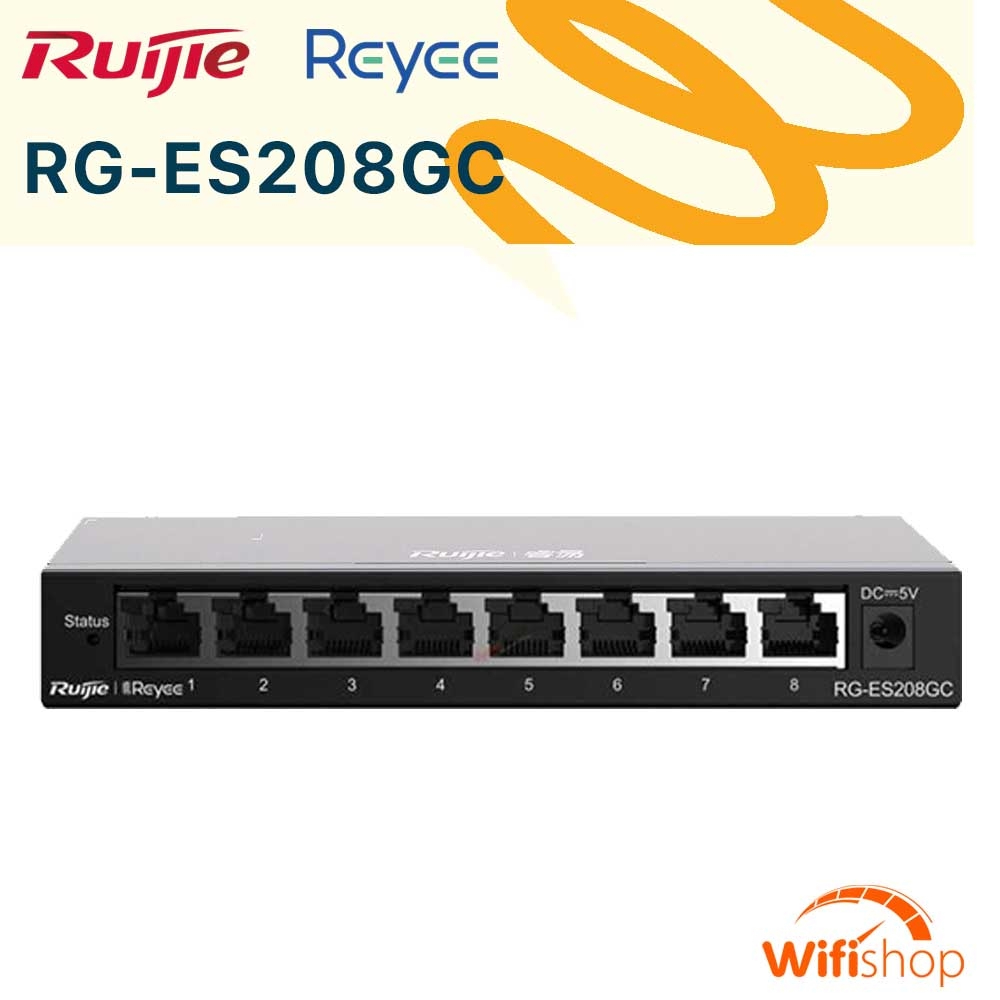 Switch Ruijie Reyee RG-ES208GC 8 Cổng Gigabit Smart Cloud Managed