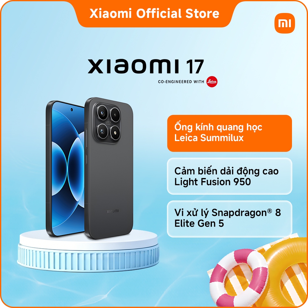 Điện thoại thông minh Xiaomi 17 (12+256GB|12+512GB)|Pin 6330mAh (typ)| Ống kính Leica Summilux| Snapdragon 8 Elite Gen | BigBuy360 - bigbuy360.vn