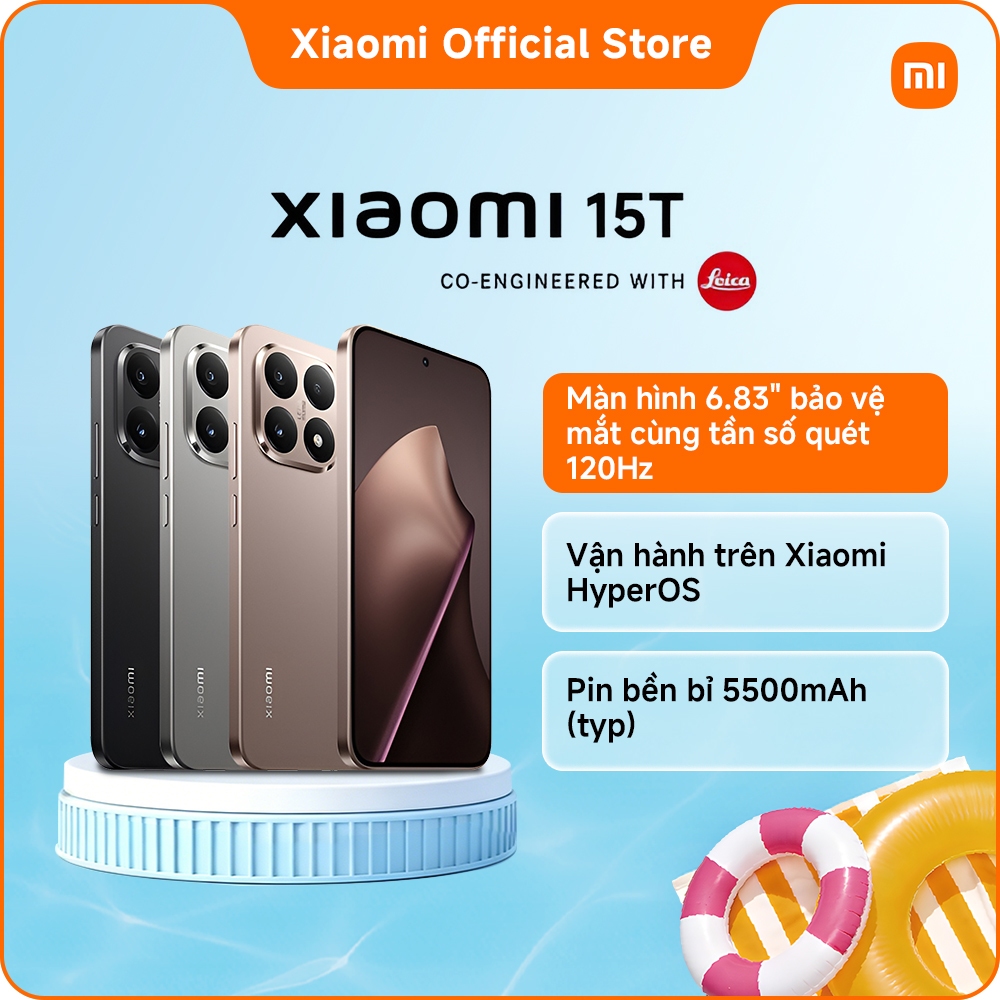 Xiaomi 15T | Thiết kế thân máy bo tròn thanh lịch | Màn hình 6.83" bảo vệ mắt cùng tần số quét 120Hz | BigBuy360 - bigbuy360.vn
