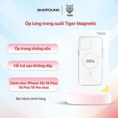 [KOL] Ốp lưng Tiger Magnetic Phone Case iPhone 16/16 Plus/ 16 Pro/ 16 Pro Max