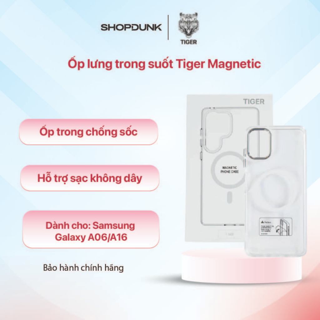 Ốp Lưng Silicone Tiger cho Samsung Galaxy A06/A16