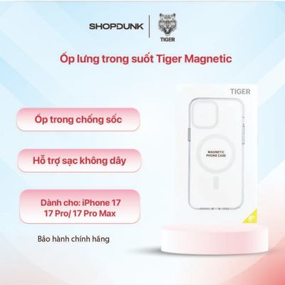Ốp lưng Tiger Magnetic cho iPhone 17 / iPhone 17 Pro / iPhone 17 Pro Max / iPhone Air