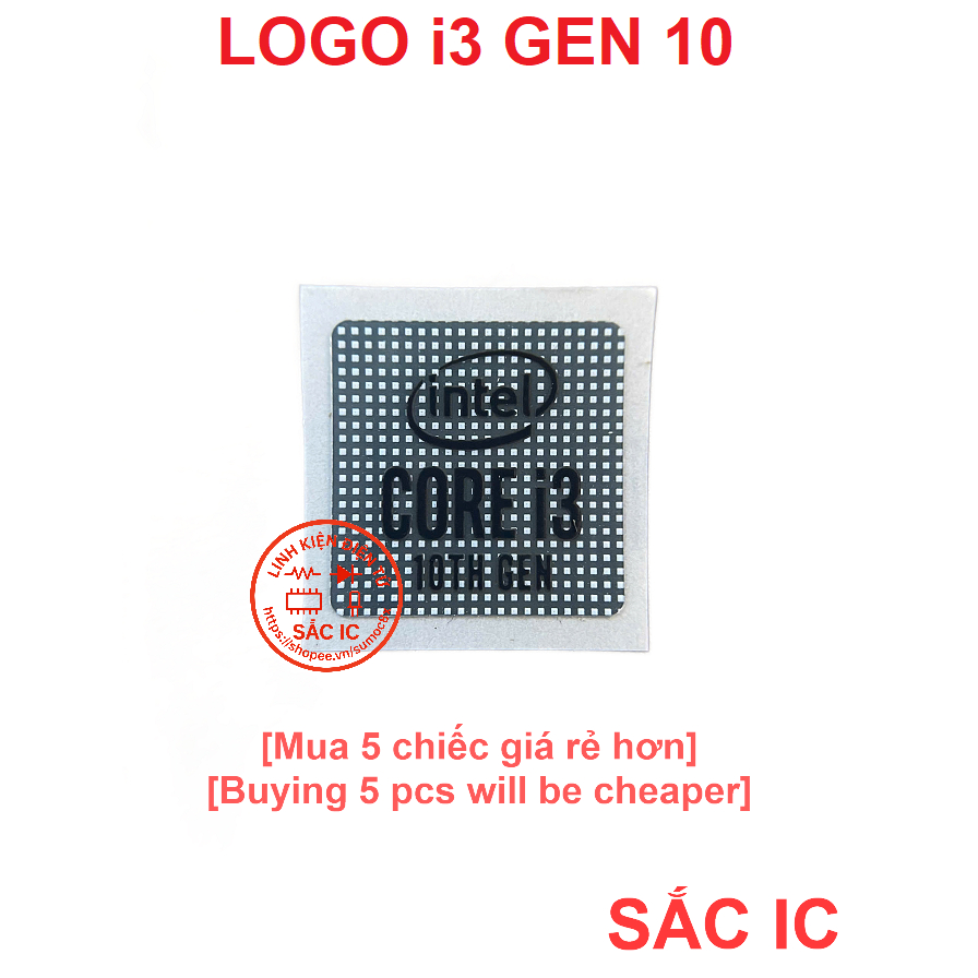 [LOGO][10] Nhãn dán LOGO i3 GEN 10