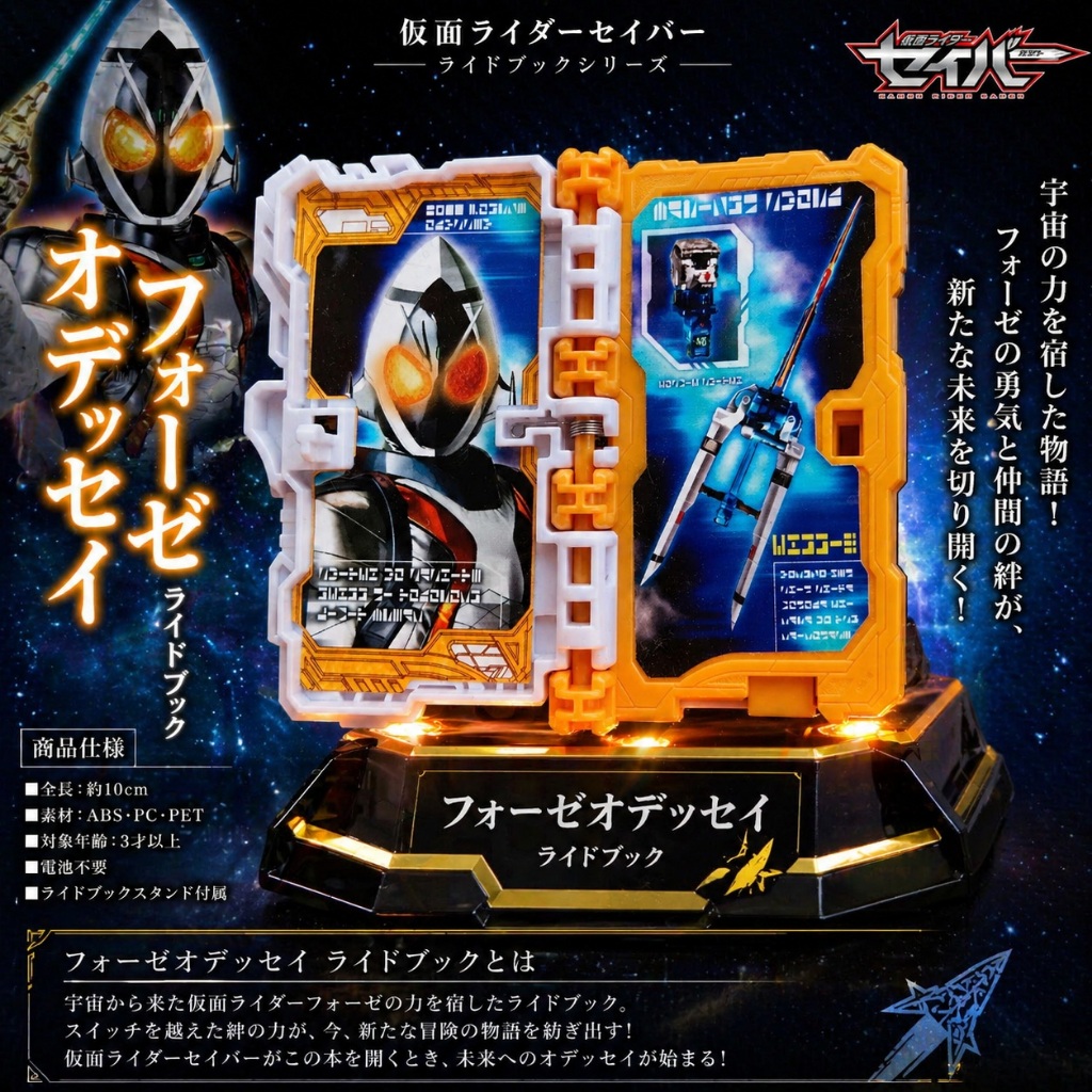 Đồ chơi Ride Book Fourze Odyssey trắng Wonder chính hãng bandai Kamen Rider Saber DX Dogouken Gekido
