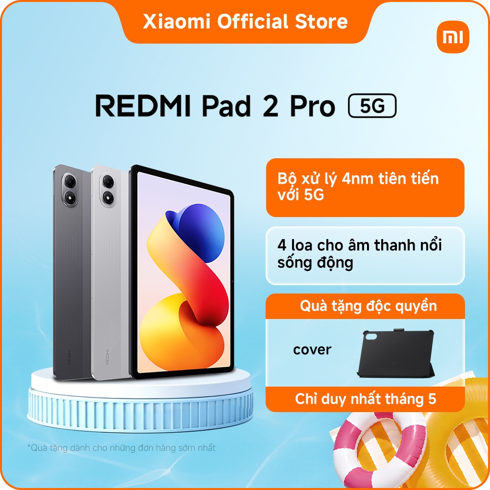 [TẶNG COVER] REDMI Pad 2 Pro 5G | Màn hình 12,1" 2,5K siêu rõ nét | Hình ảnh mượt mà với tần số quét lên đến 120Hz | BigBuy360 - bigbuy360.vn