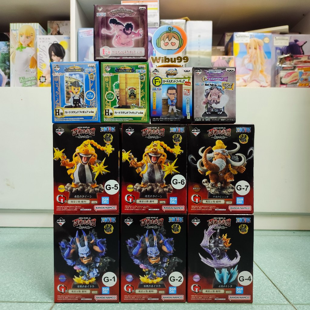 Mô Hình Kaido King Queen Luffy Ace Cavendish Jozu Bartolomeo One Piece Ichiban Kuji Chính Hãng Banda