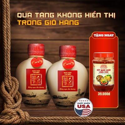 [Tặng Sốt muối chấm] COMBO 2 Bình Gốm Nước mắm tĩn Tôm Biển Truyền Thống 60N đạm 500ml Ngon Hảo Hạng
