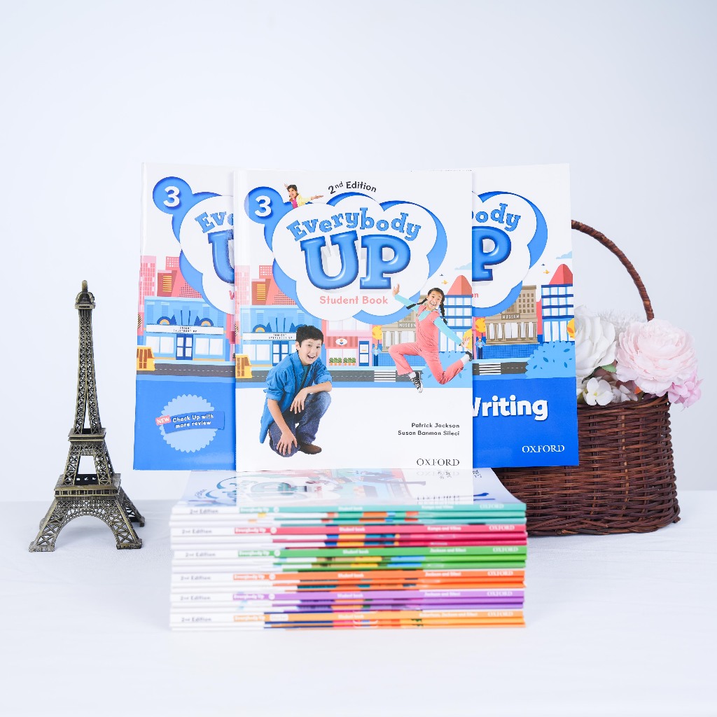 Sách -  Everybody Up 2ND - Studentbook + Workbook + Writing - (Level 0 - Level 6) Chọn Lẻ + Tặng Fil