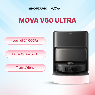 Robot hút bụi lau sàn Mova V50 Ultra | Bảo Hành Chính Hãng 36 tháng