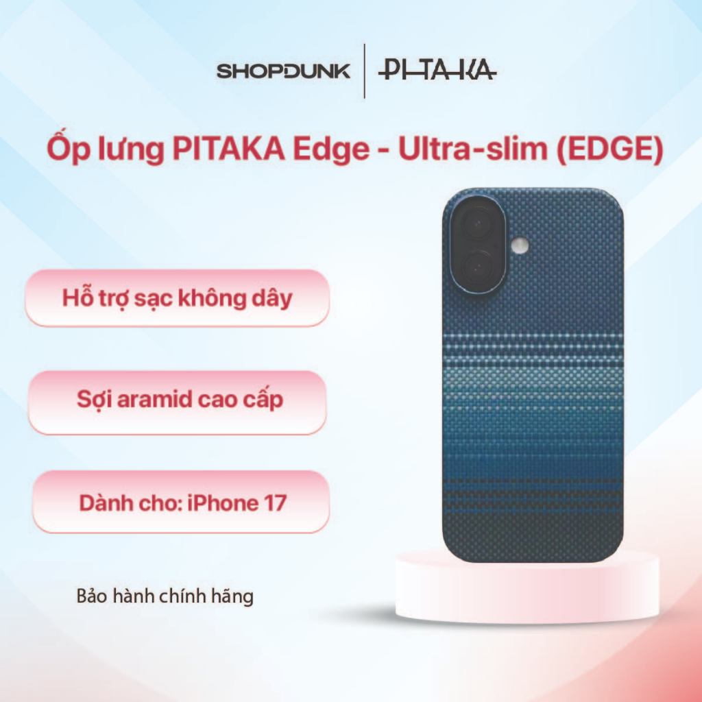 Ốp lưng PITAKA Ultra-Slim (with PitaTap) dành cho iPhone 17