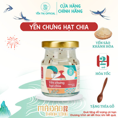 Yến Thị - Yến sào Chưng hạt chia - Tổ yến sào Khánh Hòa chưng sẵn - hũ 70ml