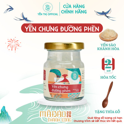 Yến Thị - Chưng đường phèn - Tổ yến sào Khánh Hòa chưng sẵn - hũ 70ml