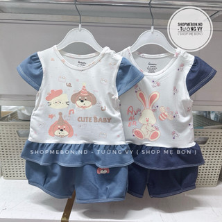 Bộ Avaler cộc tay mềm mát bé gái