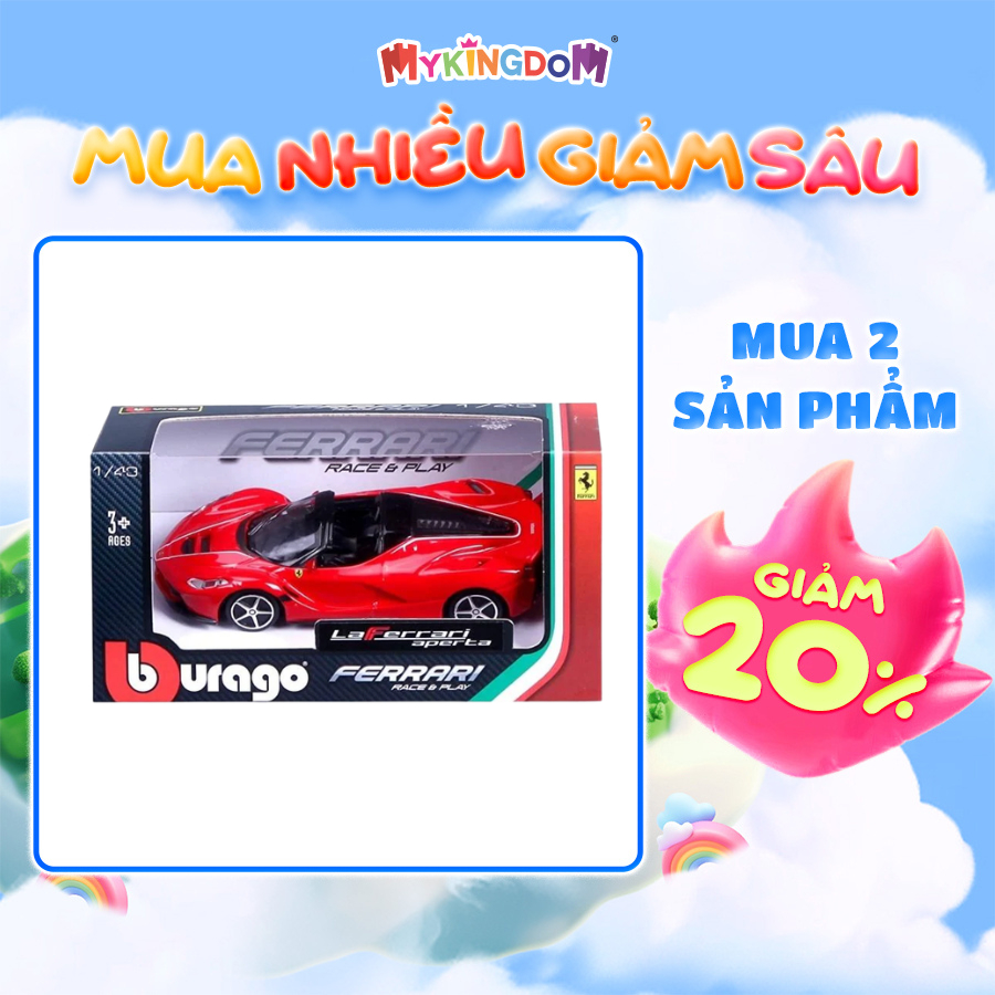 Đồ Chơi MAISTO Mô Hình Tỉ Lệ 1:43 Xe Ferrari Laferrari Aperta 36031/18-36100
