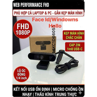 FHDWC510 - Webcam Performance FHD 1080P - Hỗ trợ FaceID Windows Hello (Mở khóa khuôn mặt) - Kèm Cáp Zin 1.8m
