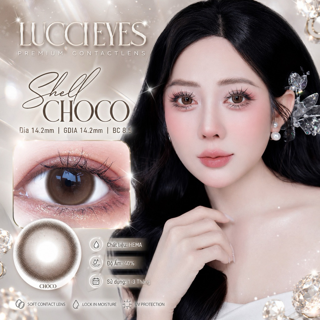 SHELL CHOCO - COFFE Kính Áp Tròng Olivia Monrose