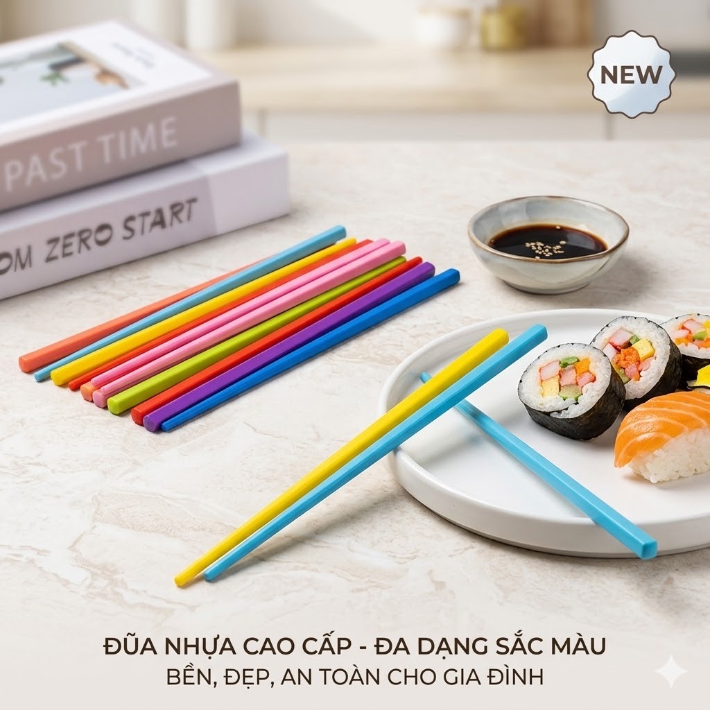 Đũa tre hình Hello Kitty / Doraemon đáng yêu – dài 22.5cm