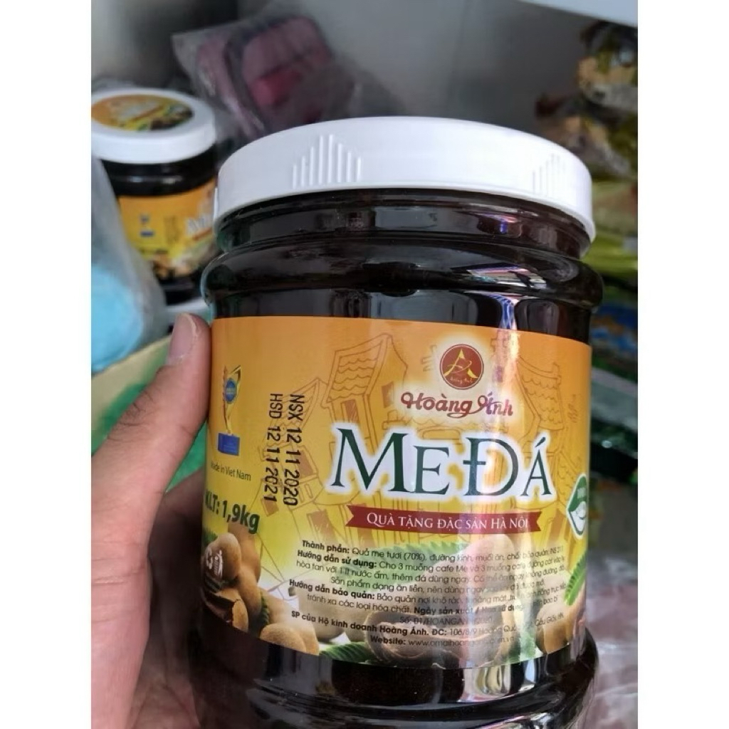 2kg Me đá Hoàng Ánh (sốt me) hộp 2kg và hộp 800g