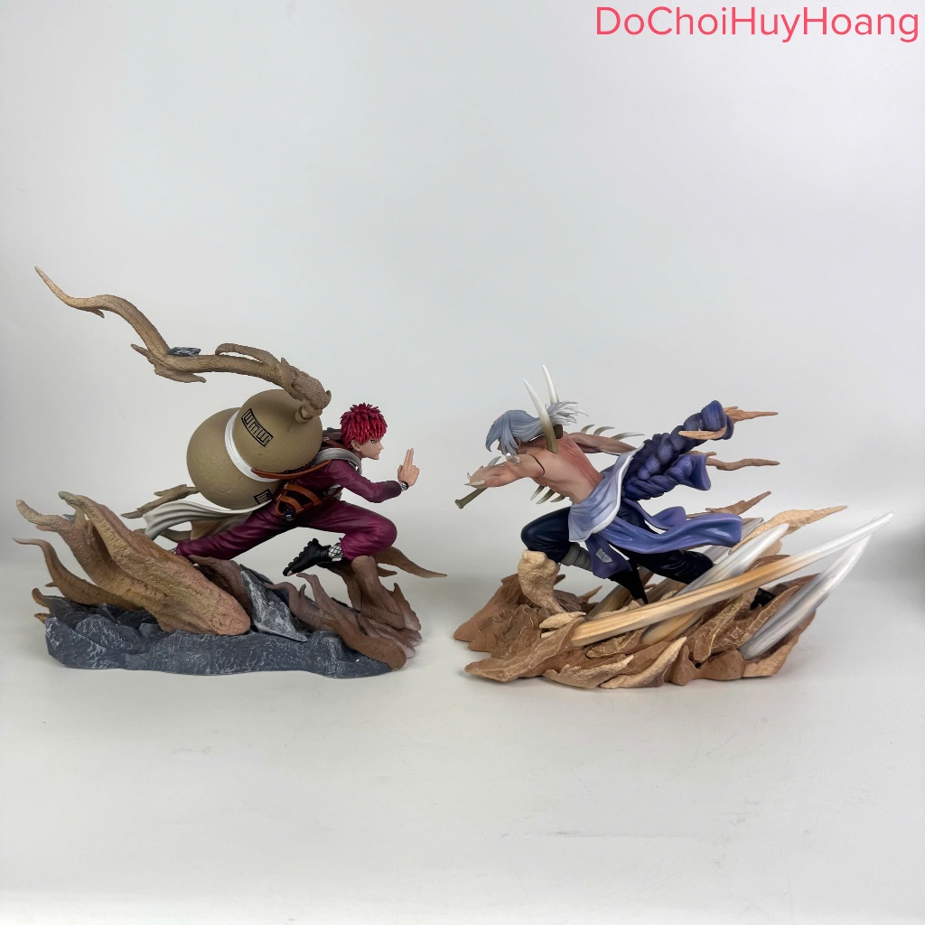 Mô hình tượng nhân vật Gaara Kimimaro chiến đấu trong Naruto cao 16-22cm