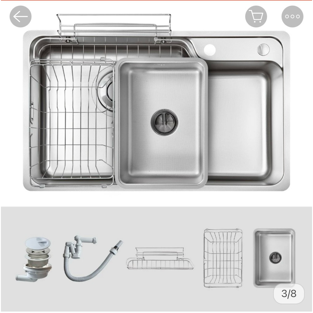 Chậu rửa chén bát cao cấp Kluger KH8048FS-S80plus