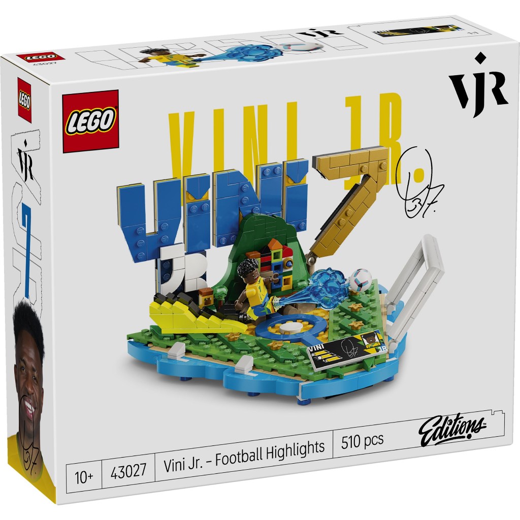 43027 LEGO Set Edition Vini Jr.  – Football Highlights - Đồ chơi lắp ráp, sân cỏ , đá banh
