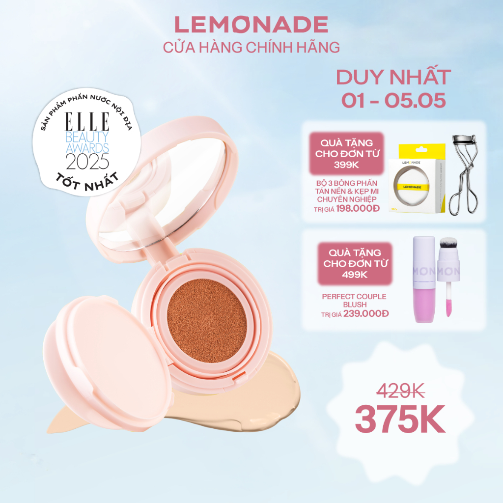 Phấn nước siêu kiềm dầu Lemonade Supermatte Cushion 15g