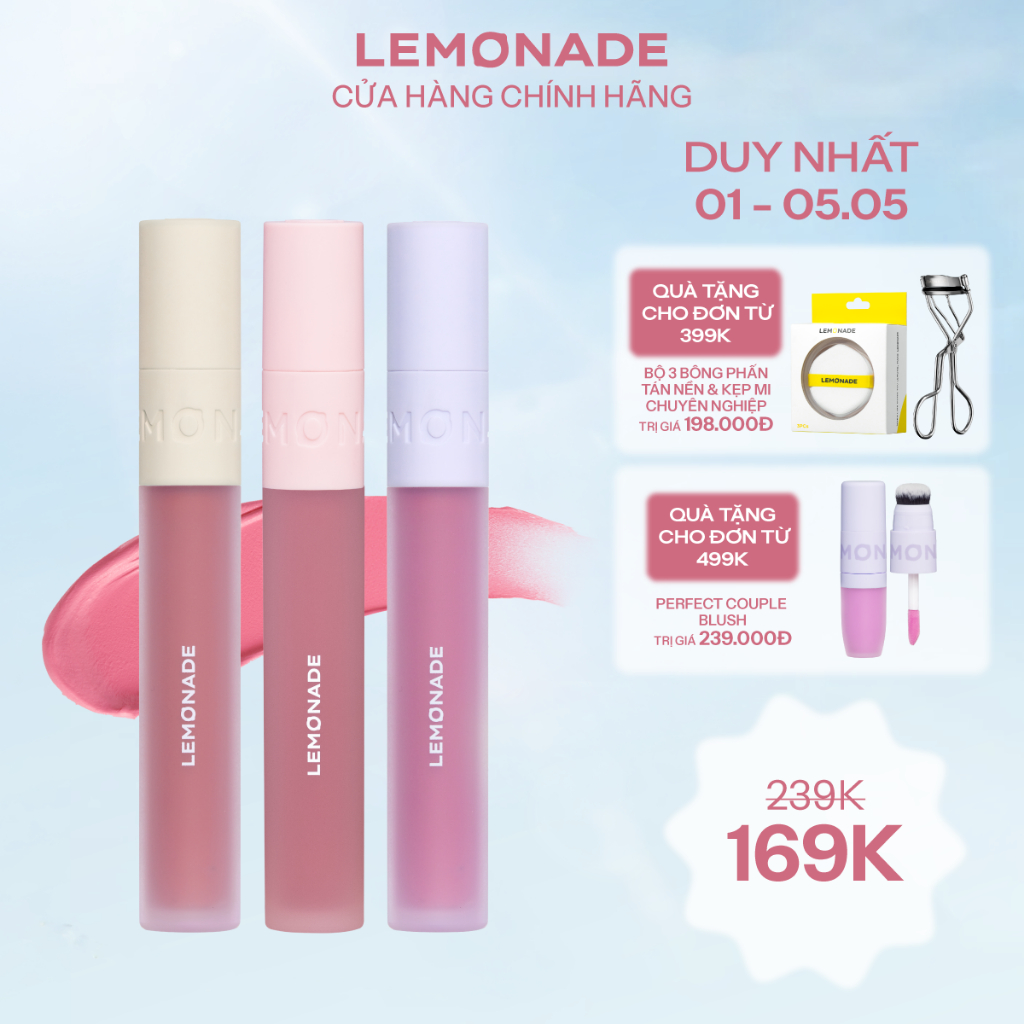 Son kem mịn lì thuần chay Lemonade Perfect Couple Lip 3.5g