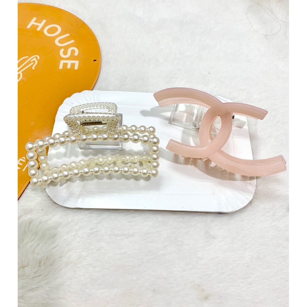 [Tặng cột tóc tròn]- Set 2 kẹp gấp 8cm xinh, kẹp tóc vừa + tặng kèm 1 cột tóc tròn như hình cho mỗi 