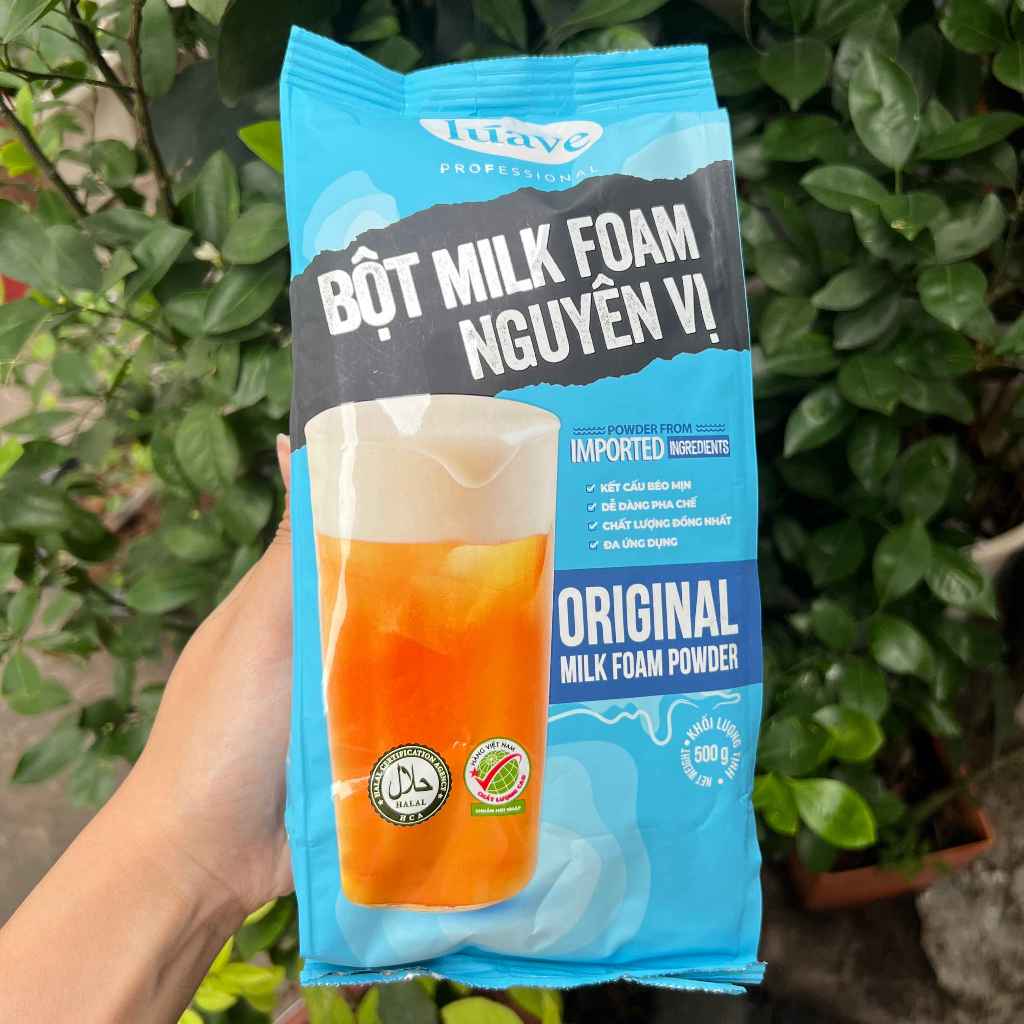 Bột Milk Foam Nguyên Vị Luave 500g – Bột Kem Foam Pha Chế Topping Trà Sữa