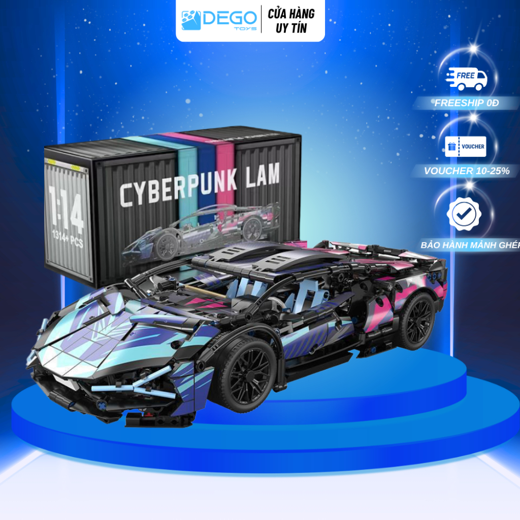 Mô hình lắp ráp siêu xe Lambo tỉ lệ 1:14 , Đồ chơi lắp ráp xe Lambo Sian , lambo Punk  m1000rr , 911
