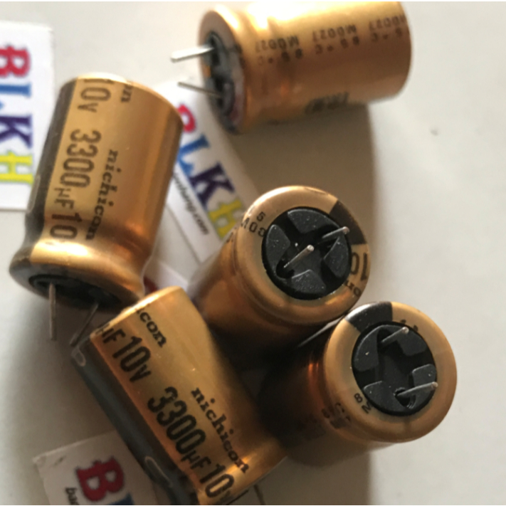 Tụ âm thanh 10V 3300uF 13x20mm hãng Nichicon FW.