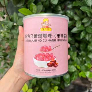 Hạt Nổ Củ Năng Hồng Ten Ten 850g – Topping Trà Sữa, Giòn Dai, Dùng Pha Chế Đồ Uống