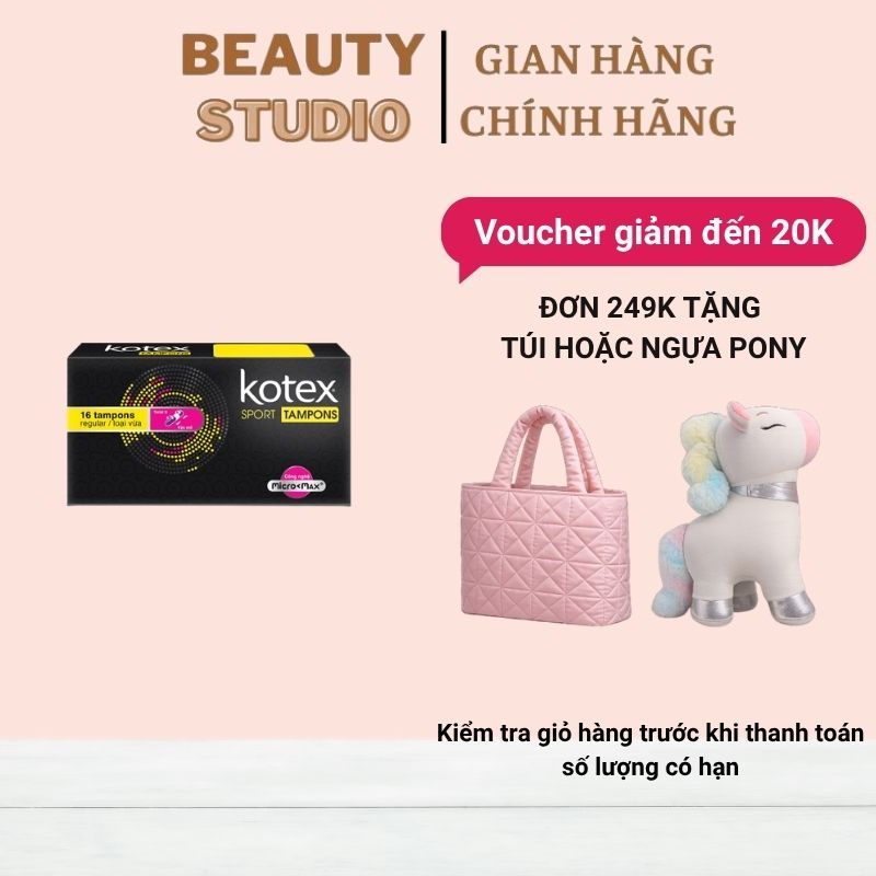 [Kèm Quà Tặng] Tampon Kotex 16 que/hộp