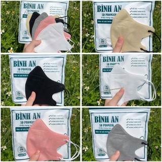 Thùng 520c Khẩu Trang BÌNH AN 5D Mask 3 Lớp Ôm Sát Mặt, Cản Tia UV Và Bụi Mịn Siêu Hiệu Quả 99%