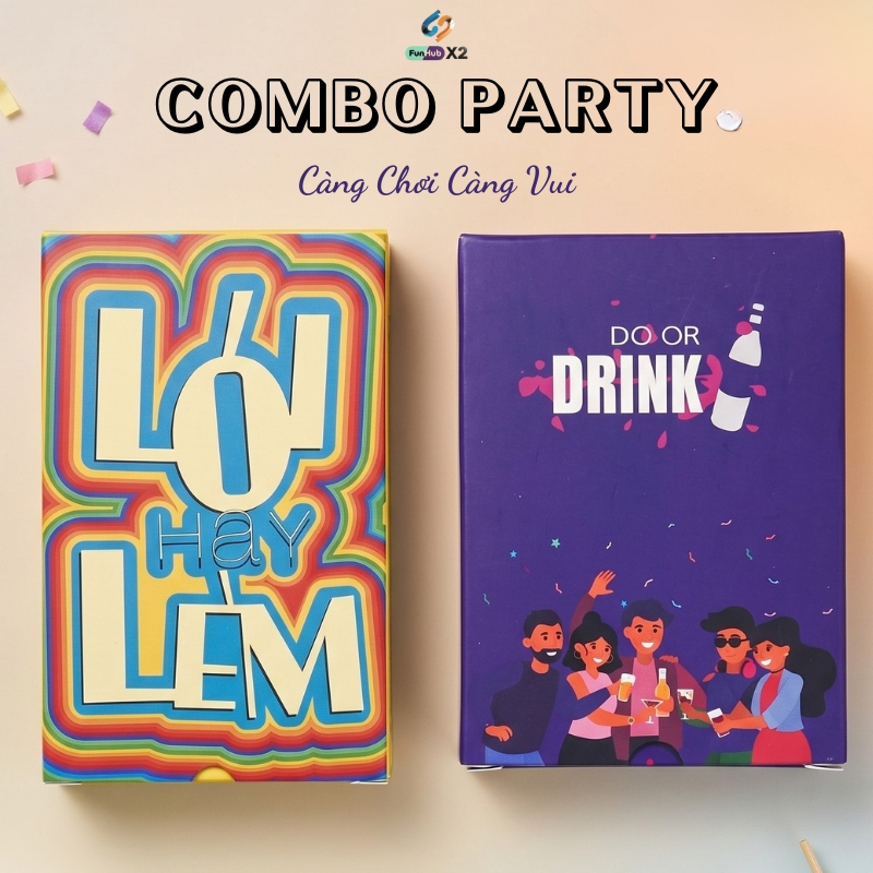 Combo Do Or Drink & Lói Hay Lèm – Bộ Bài Drinking Game & Truth Or Dare Vui Nhộn Cho Nhóm Bạn, Tiệc T