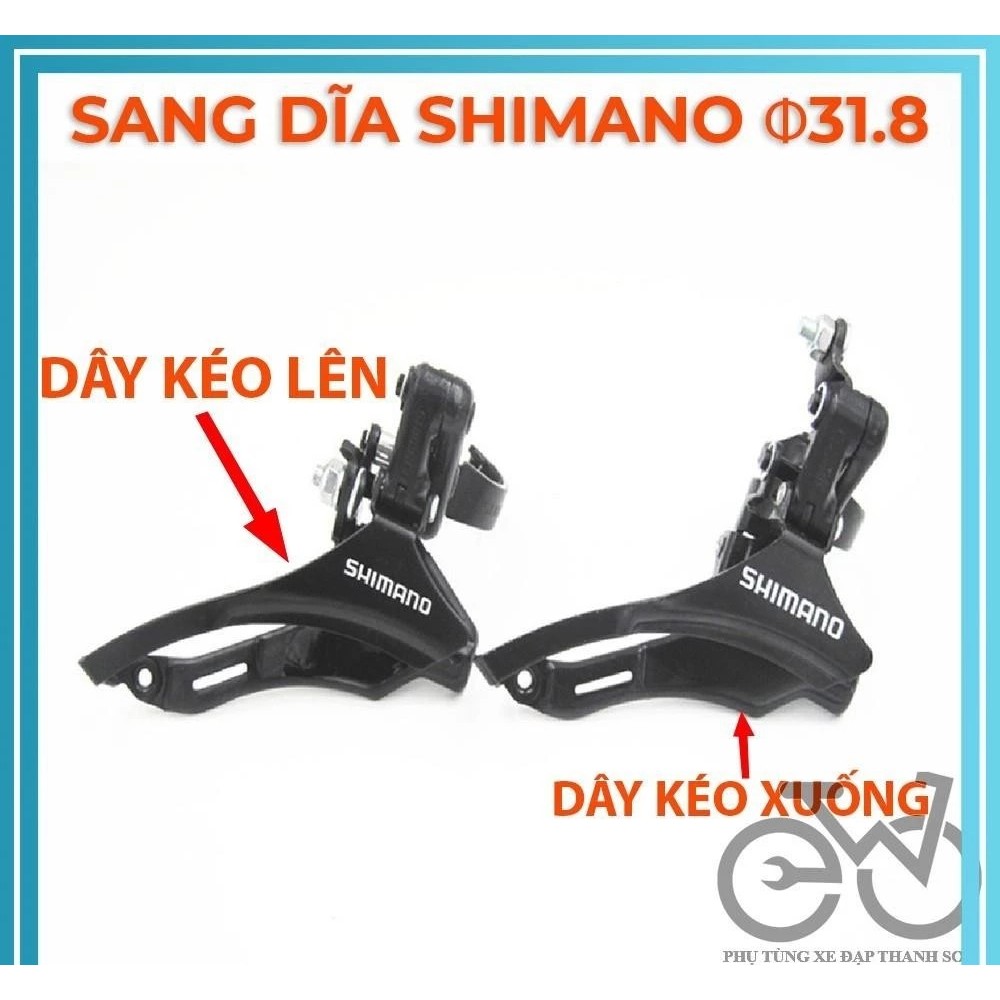 Sang Dĩa Xe Đạp - Gạt Dĩa Xe Đạp Thể Thao 31.8mm