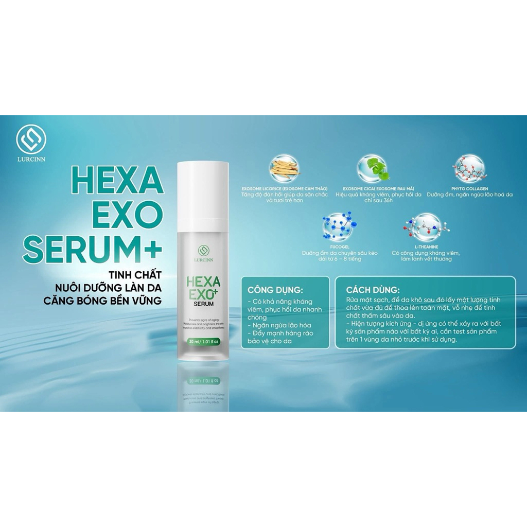 serum căng bóng da hexa exo lurcinn