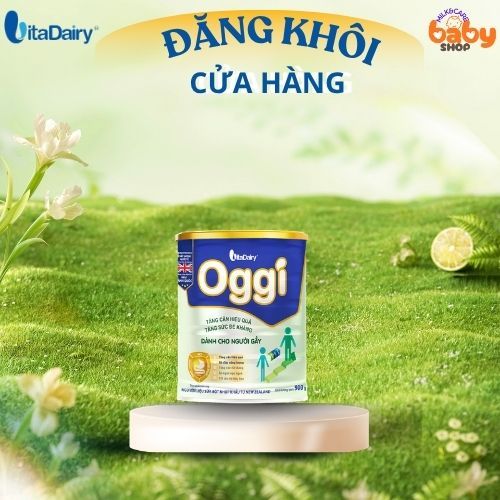 Oggi người gầy, sản phẩm cho người biến ăn, kém hấp thu, hổ trợ lên cân Vitadairy.
