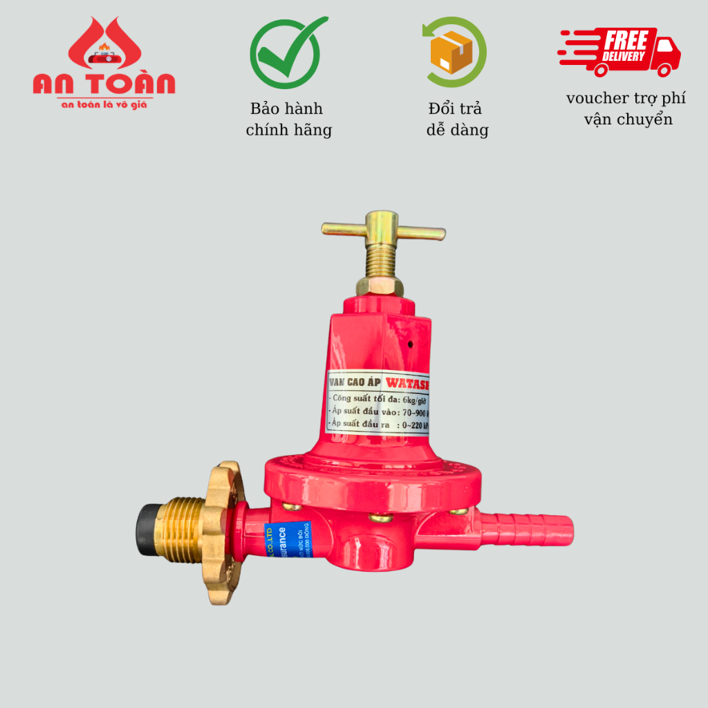 VAN GAS CÔNG NGHIỆP WATASHI MODEL: WA - 887 TỰ ĐỘNG NGẮT GAS, VAN  CAO ÁP DÙNG CHO BẾP CÔNG NGHIỆP K