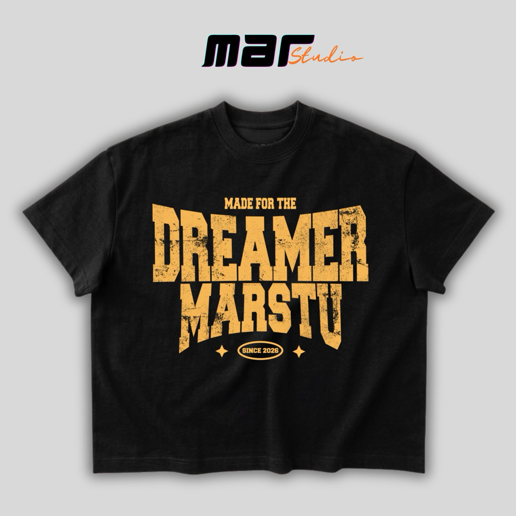 Áo Thun BOXY_DREAMERS MARSTU_Local Brand MAR STUDIO - 100% cotton, 250gsm.
