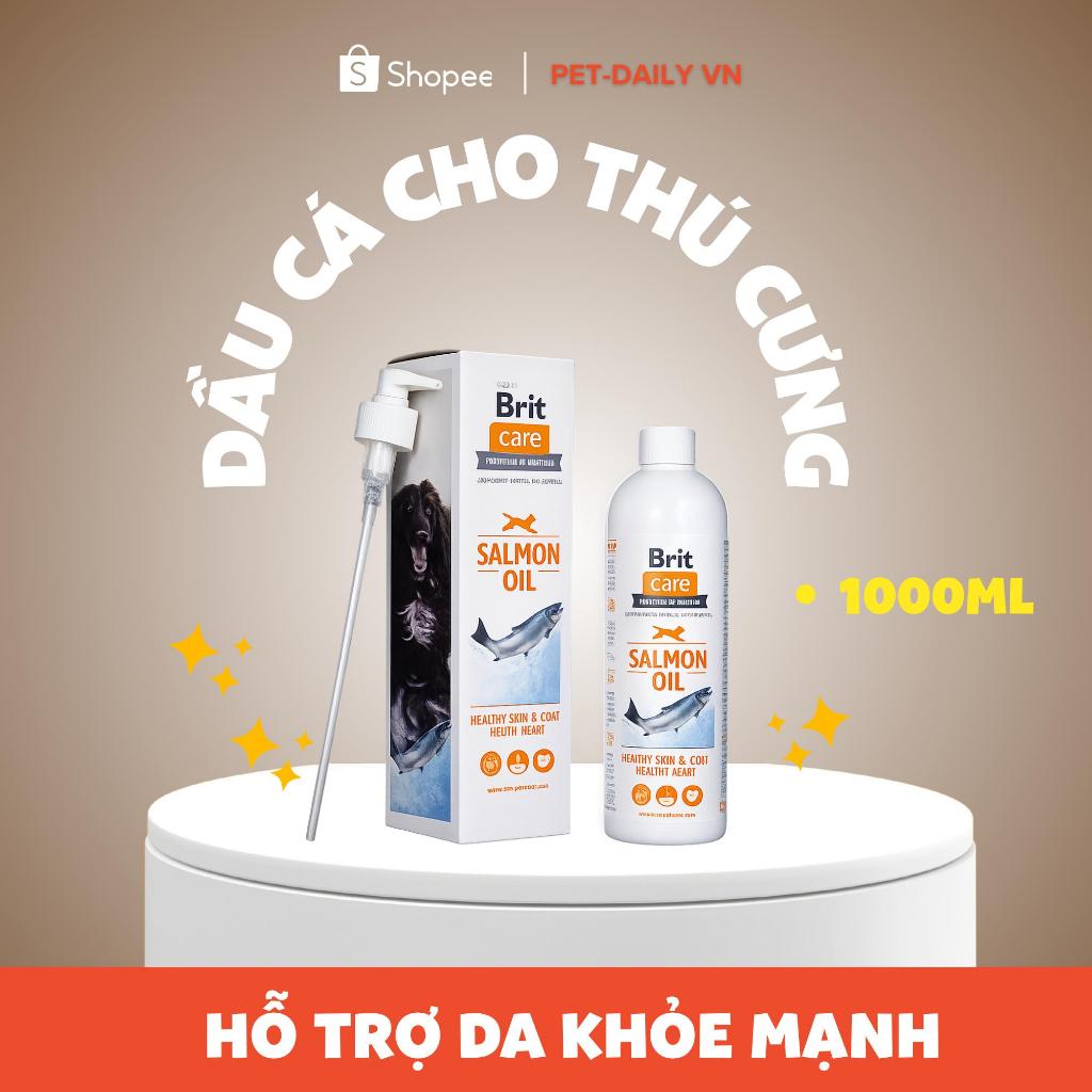 Dầu Cá Hồi Brit Care Dưỡng Da Lông Cho Chó Mèo