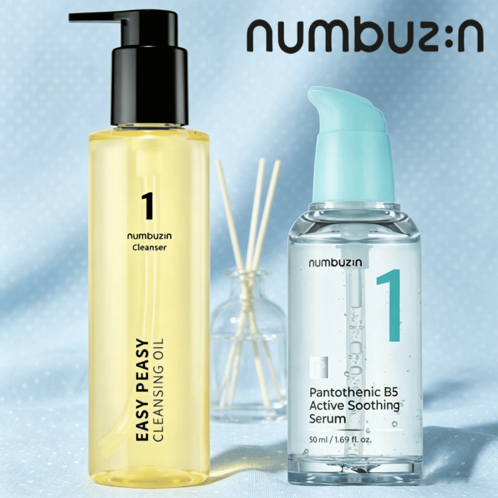 Serum numbuzin No.1 Pantothenic B5 Active Soothing 50ml/numbuzin No.1 Easy Peasy Cleansing Oil 200ml