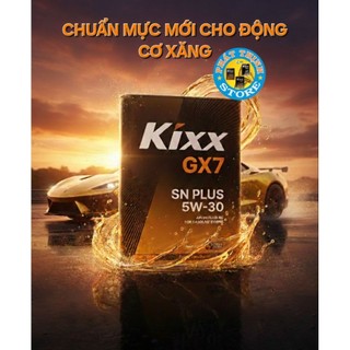 Nhớt Kixx GX7 SN PLUS 5W30 Fully Synthetic - 4L (T) ( Can thiết 4 Lít )