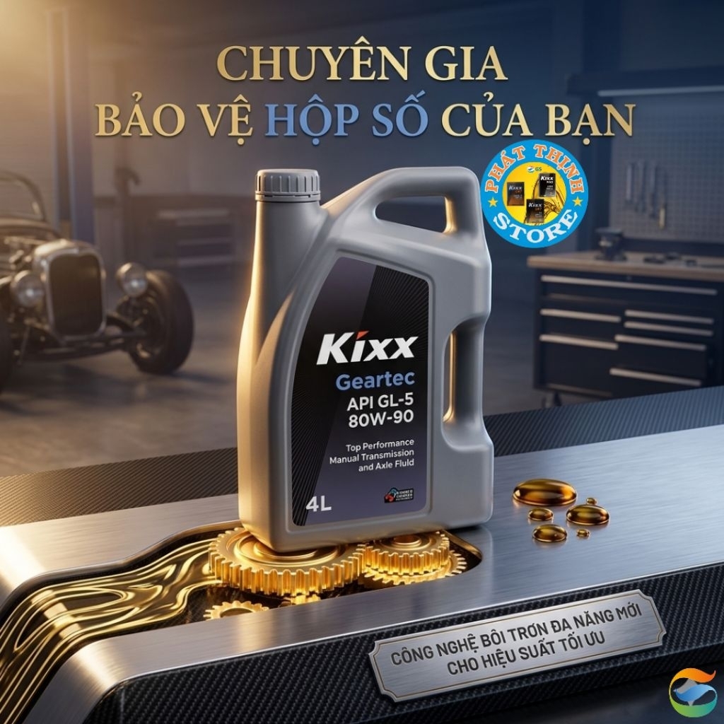 DẦU HỘP SỐ SÀN Kixx Geartec GL-5 80W90