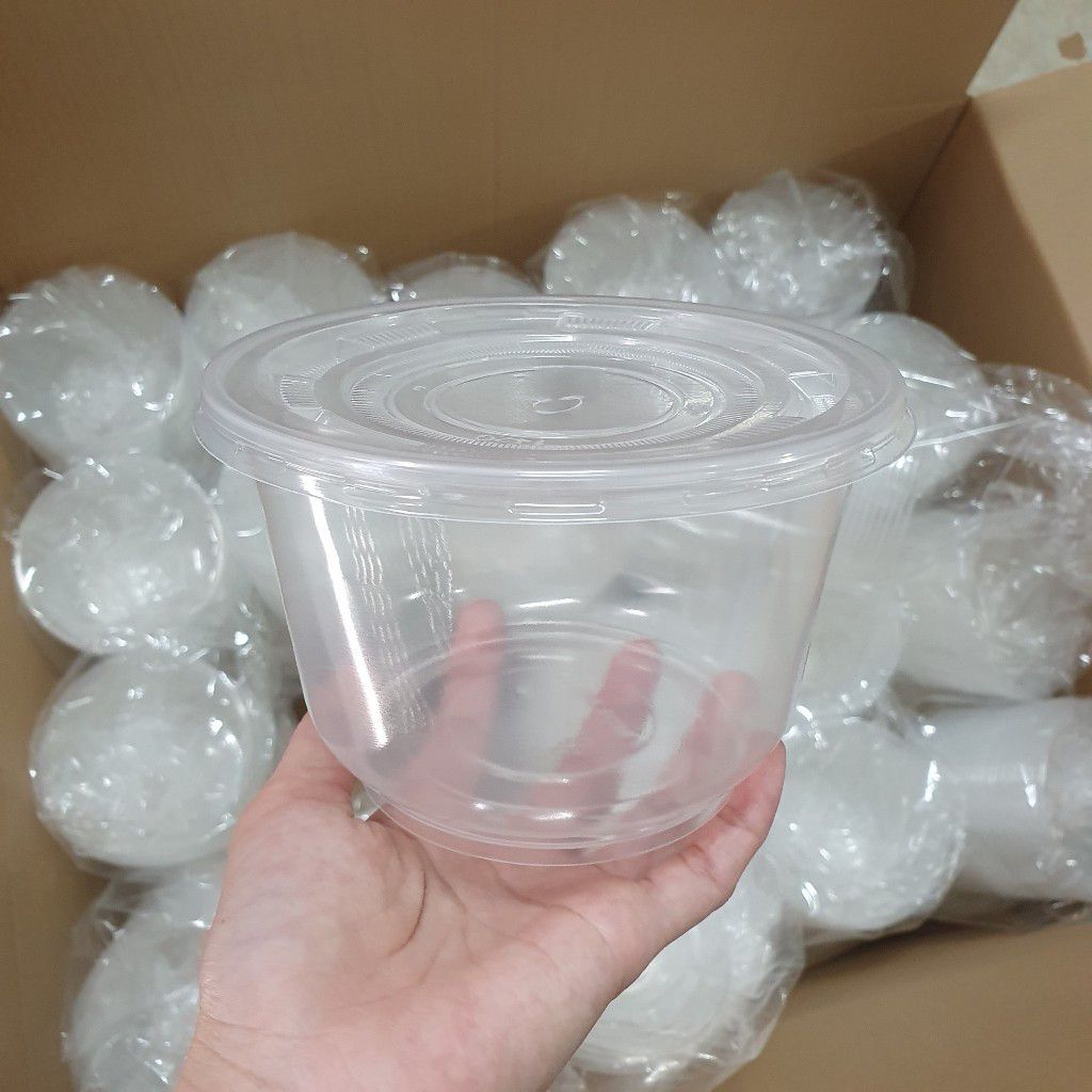 ( COMBO 50 TÔ KÈM NẮP ) TÔ NHỰA CHỊU NHIỆT 1000ML