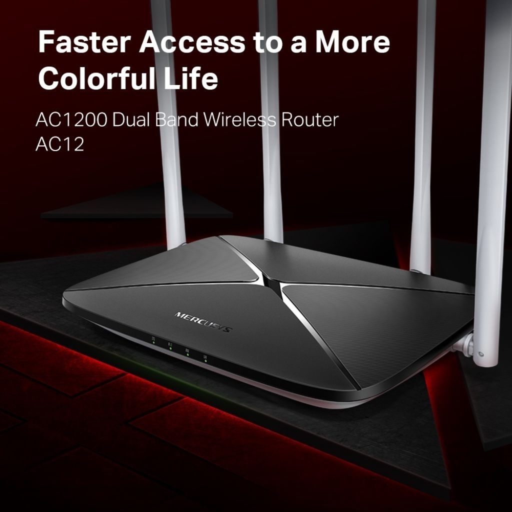 Thiết bị mạng Router Mercusys 1200Mbps 4 Râu AC12(2nd)