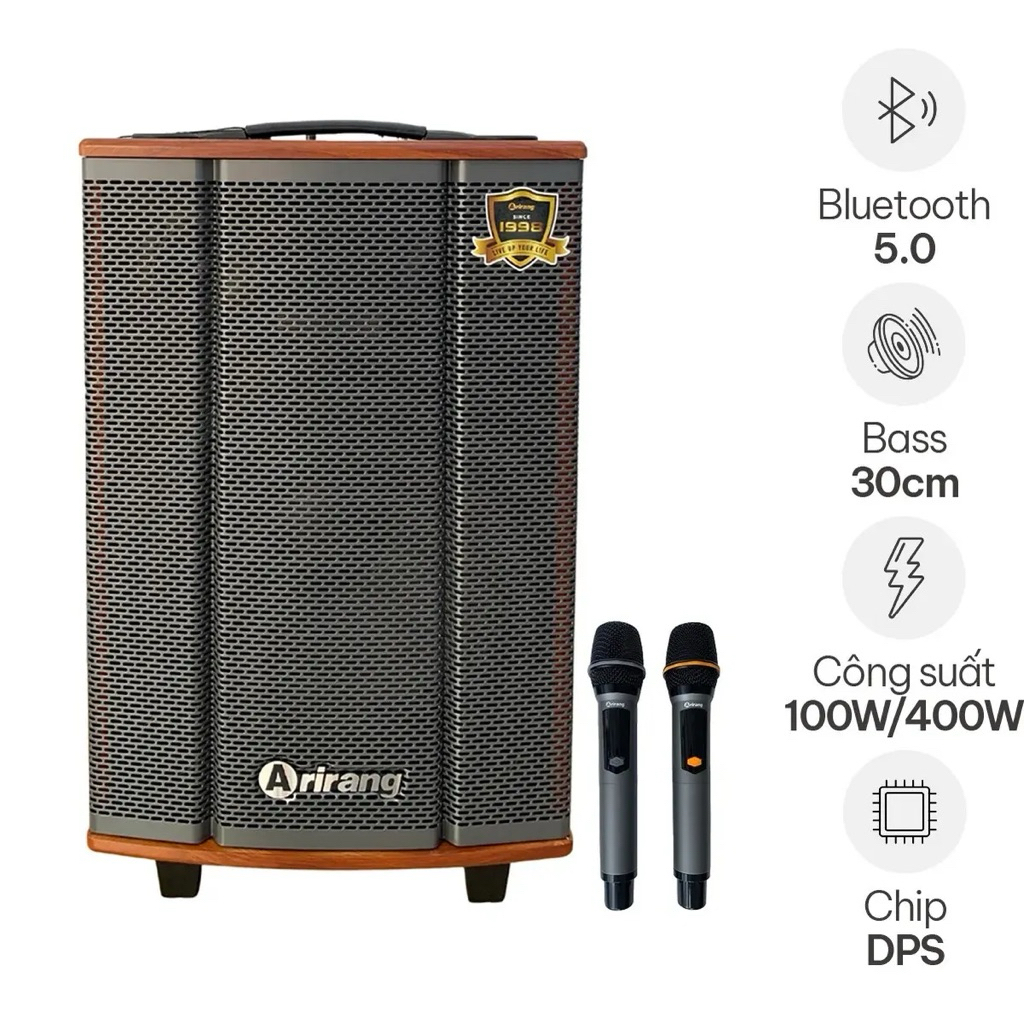 Loa Karaoke Di Động ARIRANG MKS2.5 - Hàng Chính Hãng Arirang Việt Nam, Bảo Hành Chính Hãng 12 Tháng