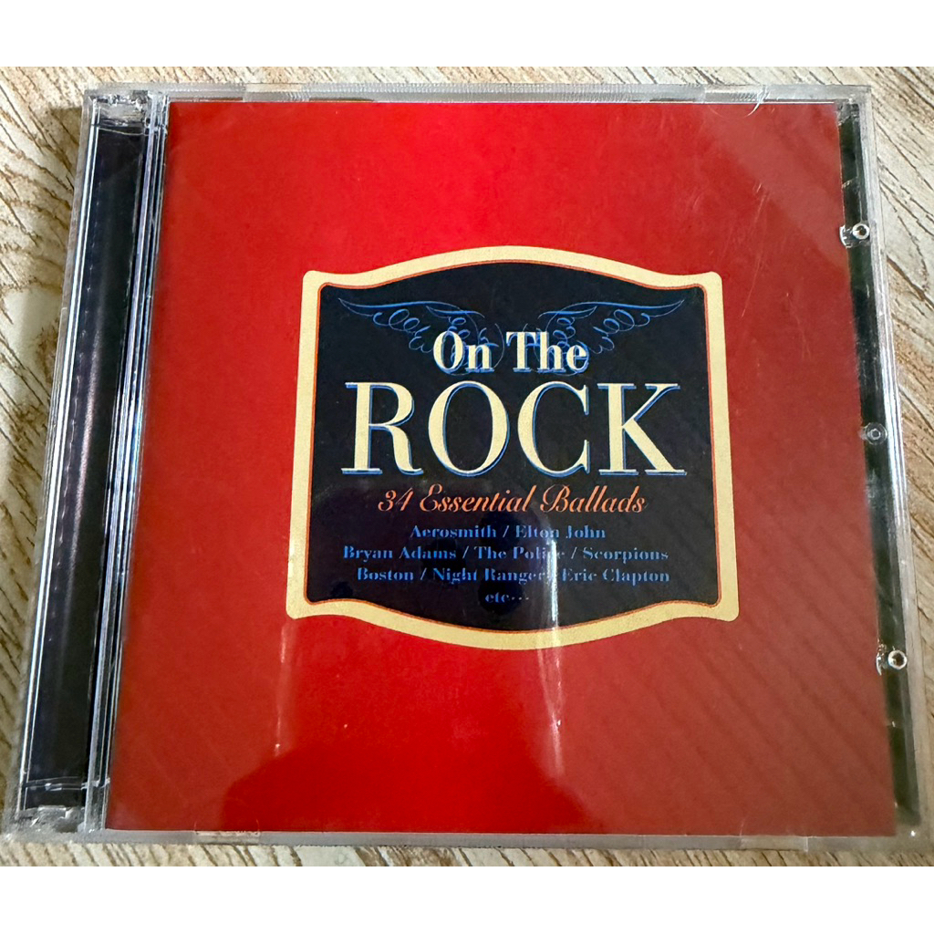 Used CD - On The Rock - 34 essential ballads - Aerosmith, Elton John, Bryan Adams, Scorpions…